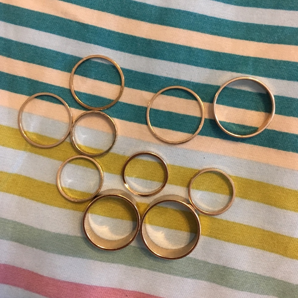 Multi Gold Rings - Picture 2 of 2